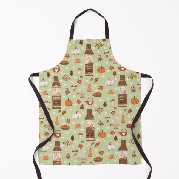 Item preview, Cozy Autumn Kitchen Magic – Pumpkins, Baking & Falling Leaves Pattern designed and sold by Clara Fruggeri.