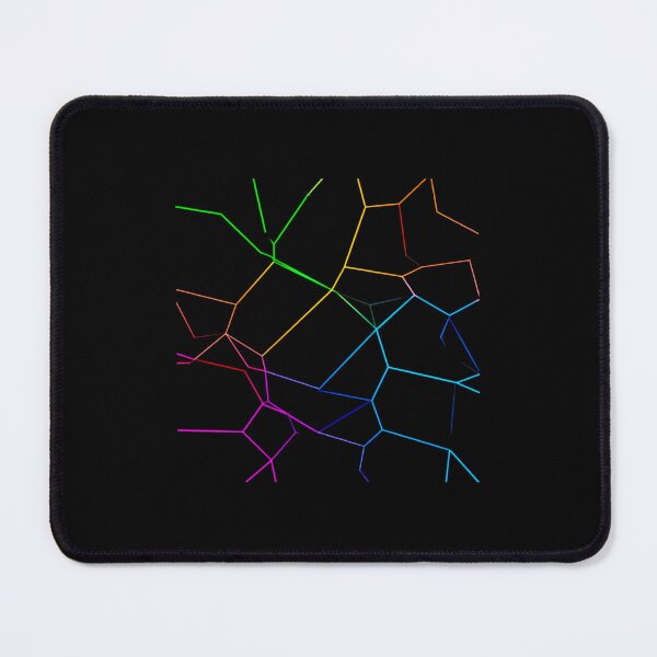 Item preview, Futuristic Neon Polygonal Texture – Abstract 3D Shattered Surface with Glowing Lines designed and sold by PixelVibe782.
