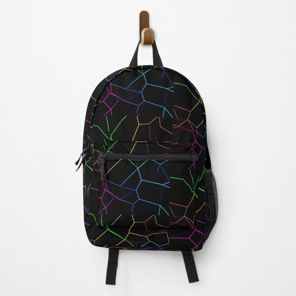 Item preview, Futuristic Neon Polygonal Texture – Abstract 3D Shattered Surface with Glowing Lines designed and sold by PixelVibe782.