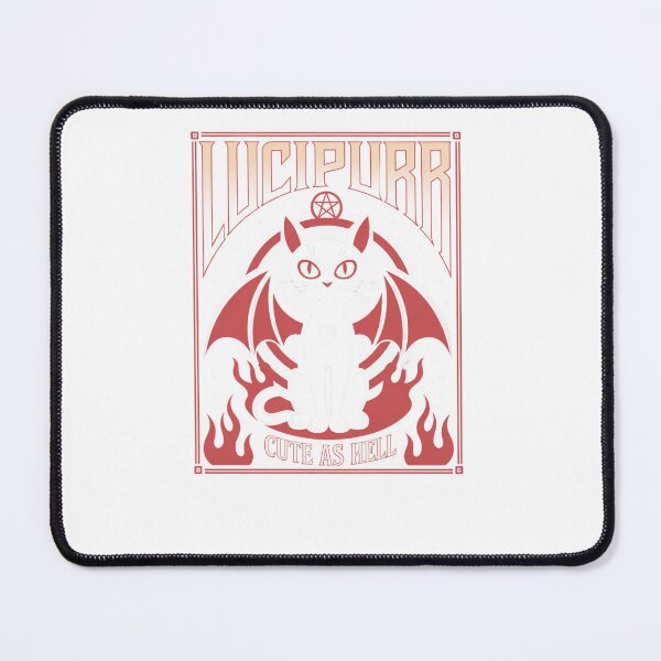 Item preview, Lucipurr – Cute As Hell Devil Cat Design – Halloween Classic T-Shirt designed and sold by inkfluenceart.