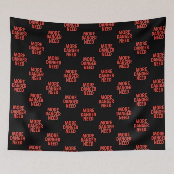 Item preview, “Minimal Red Typography Vector – MORE DANGER NEED T-shirt Design” designed and sold by JinoStudio77.