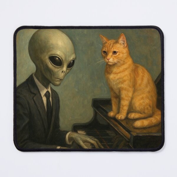 Item preview, Alien and cute cat designed and sold by Dogandesighn.