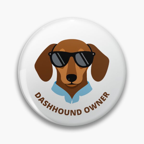 Item preview, Dachshund Owner | Bold Badge Style | Doxie Graphic Logo designed and sold by pick-o-print.