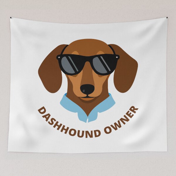 Item preview, Dachshund Owner | Bold Badge Style | Doxie Graphic Logo designed and sold by pick-o-print.