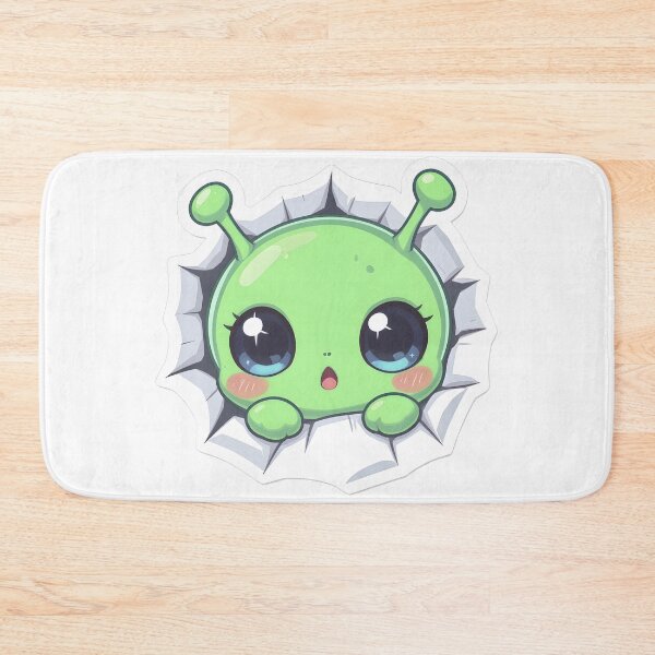 Item preview, Kawaii Chibi Green Alien – Cute Space Creature Illustration designed and sold by DamianRoy88.