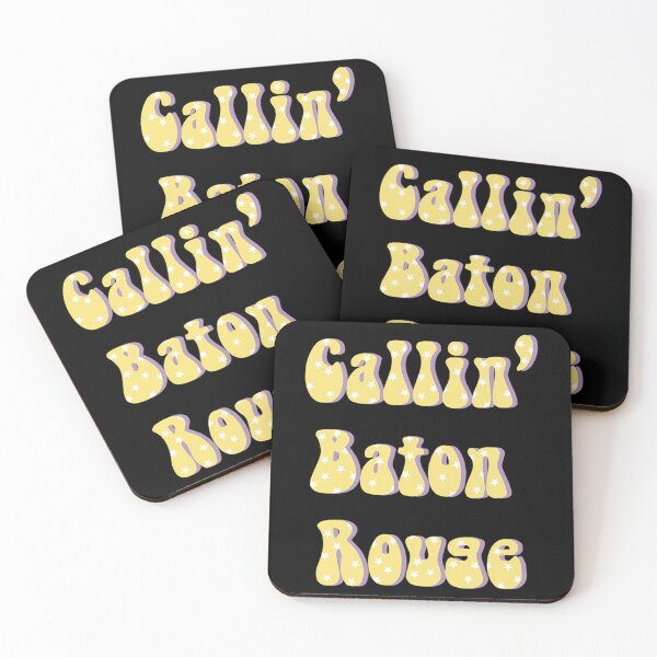 Item preview, Callin' Baton Rouge Retro Yellow Stars designed and sold by cliftonmccoy.