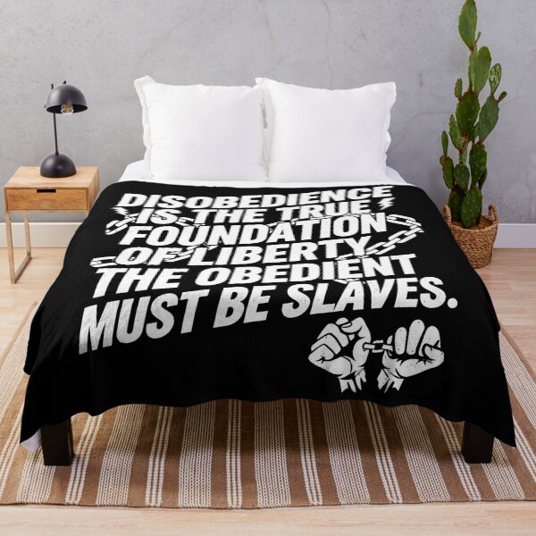 Item preview, Freedom Quote The Obedient Must Be Slaves designed and sold by Uglyandcute.