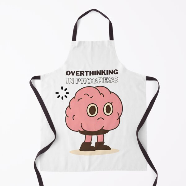 Item preview, Overthinking in Progress – Funny Brain Doodle designed and sold by LOLmoods.
