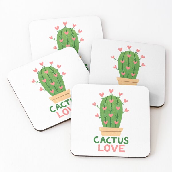 Item preview, Cactus Love - Cute Heart Plant Pun  designed and sold by gembui.