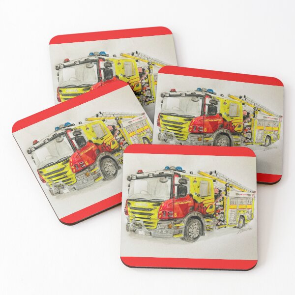 Item preview, Australian Capitol Territory Fire truck  designed and sold by Truck drawing art.