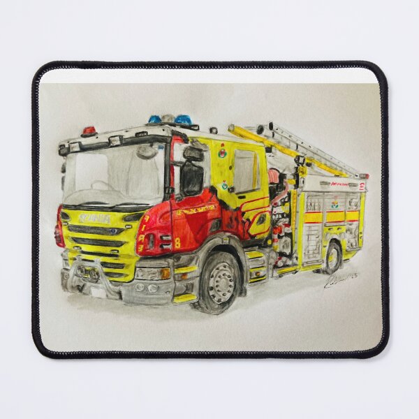 Item preview, Australian Capitol Territory Fire truck designed and sold by Truck drawing art.