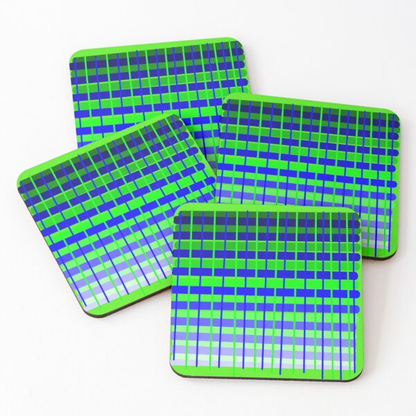 Item preview, Royal Blue Lime Green Wonky Plaid ish designed and sold by DianeBP.