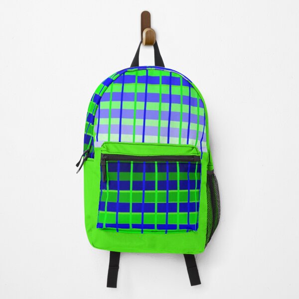 Item preview, Royal Blue Lime Green Wonky Plaid ish designed and sold by DianeBP.