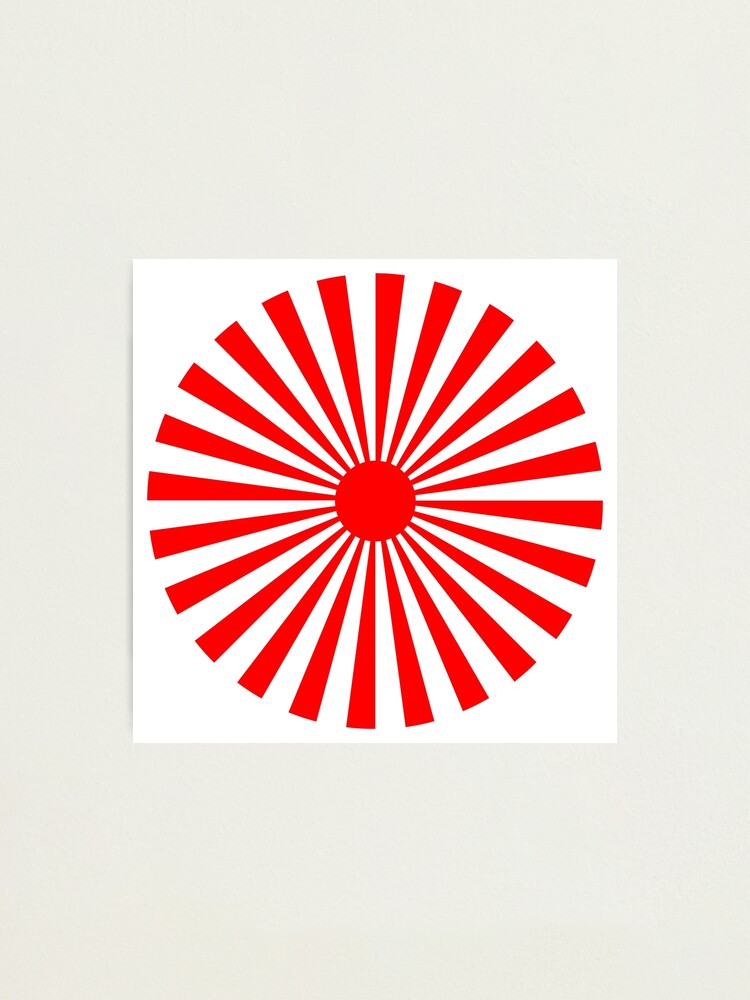 japanese rising sun flag japan asian tokyo Photographic Print for Sale by  untagged-shop
