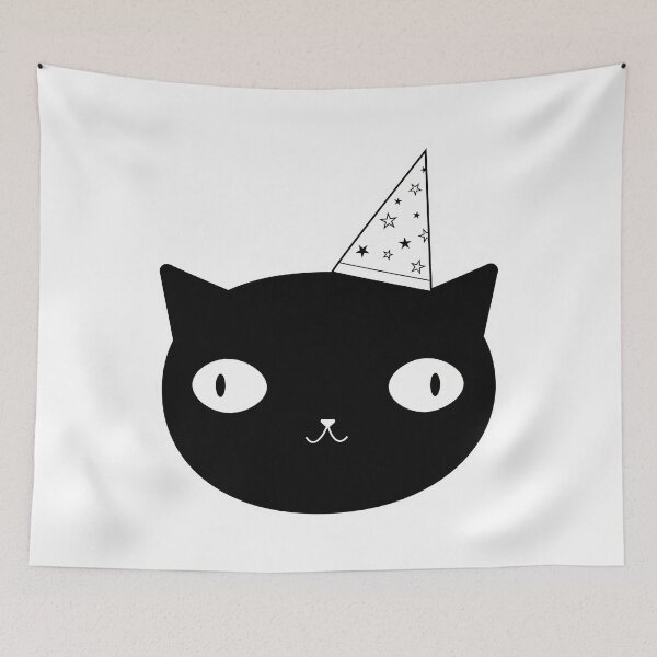 Item preview, Funny Cat With Sorcerer Hat designed and sold by LeanneIvette.