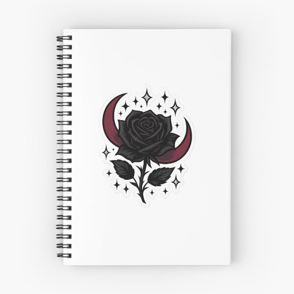 Item preview, Goth Glam Rose  Moon Aesthetic Sticker designed and sold by LeanneIvette.