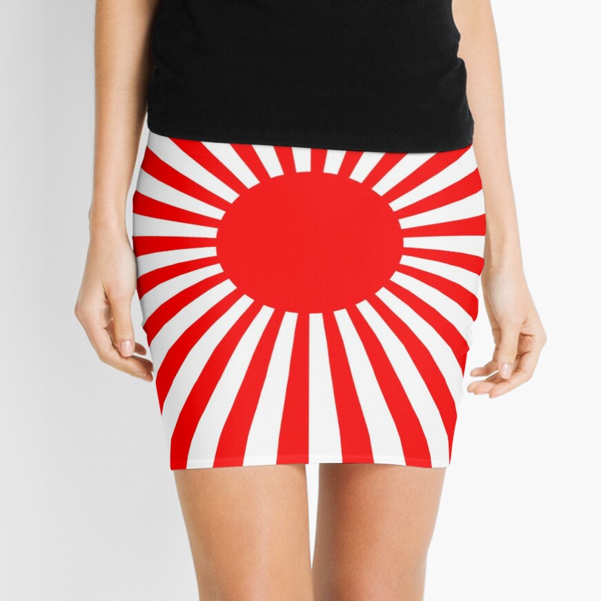 Vertical striped 2025 skirt red