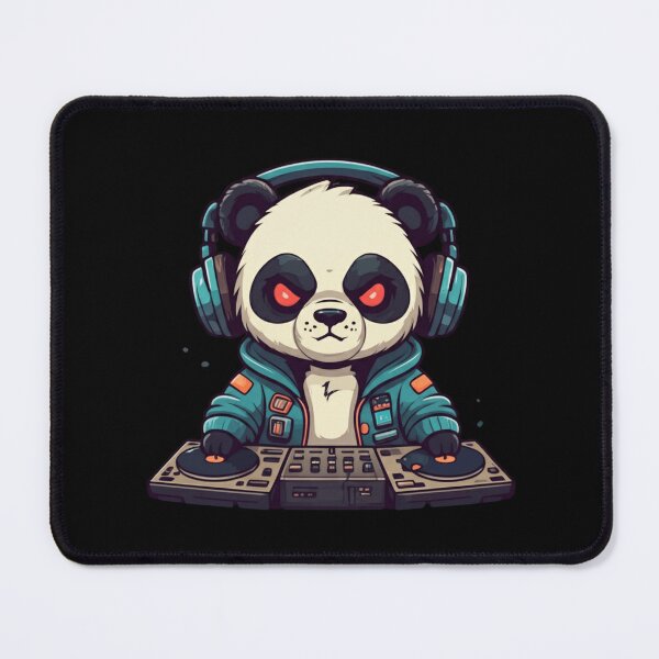 Item preview, Chibi Panda DJ in Cyberpunk Hoodie – Funny Kawaii Music Design designed and sold by ColorSplash123.
