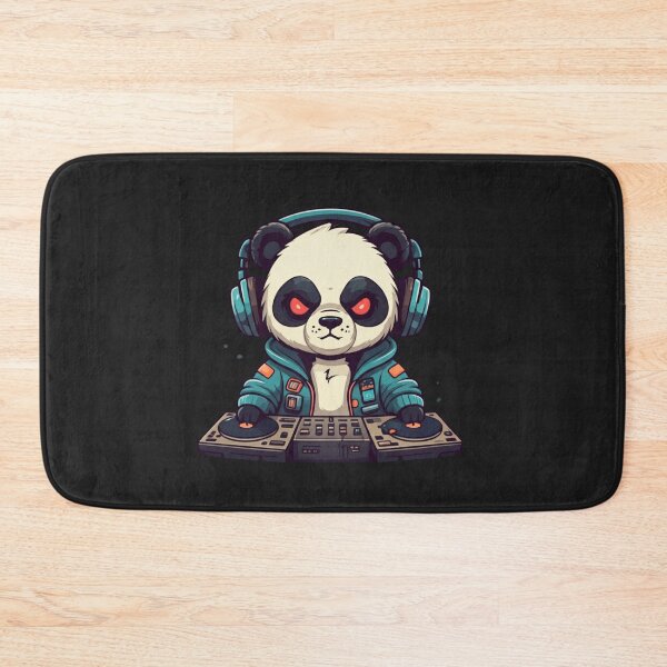 Item preview, Chibi Panda DJ in Cyberpunk Hoodie – Funny Kawaii Music Design designed and sold by ColorSplash123.