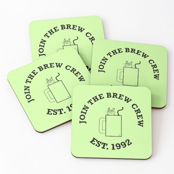 Item preview, Brew Crew Cat designed and sold by chowlet.