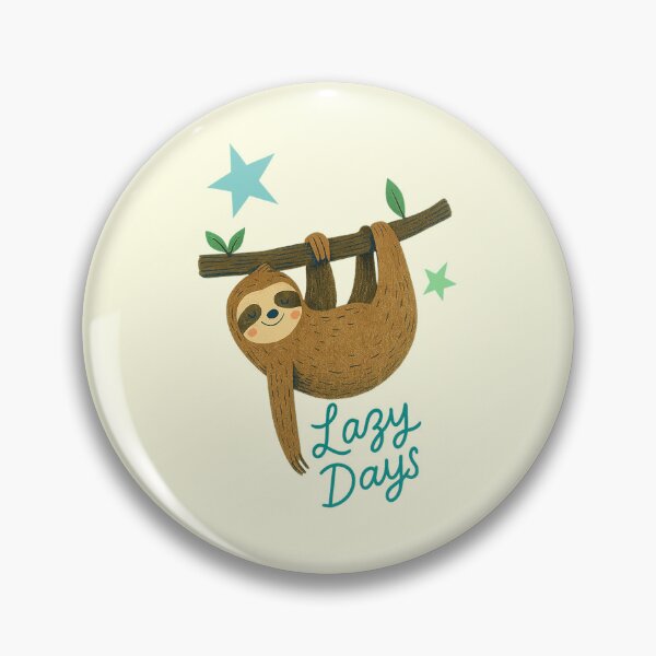 Item preview, Lazy Days - Cute Hanging Sloth designed and sold by gembui.