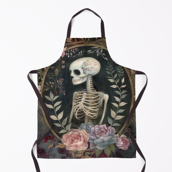 Item preview, Skeleton With Flowers - Macabre Art designed and sold by Frame & Fold.