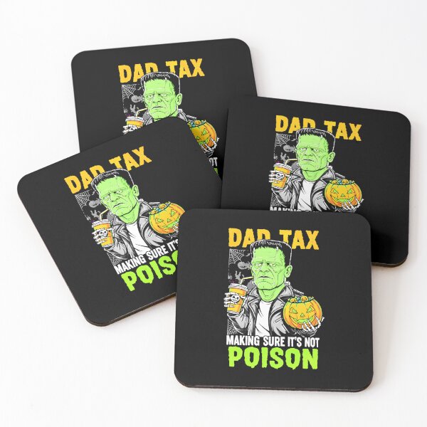 Item preview, Dad Tax Making Sure It's Not Poison Funny Halloween Frankenstein Skeleton  designed and sold by Charliiiiii123.