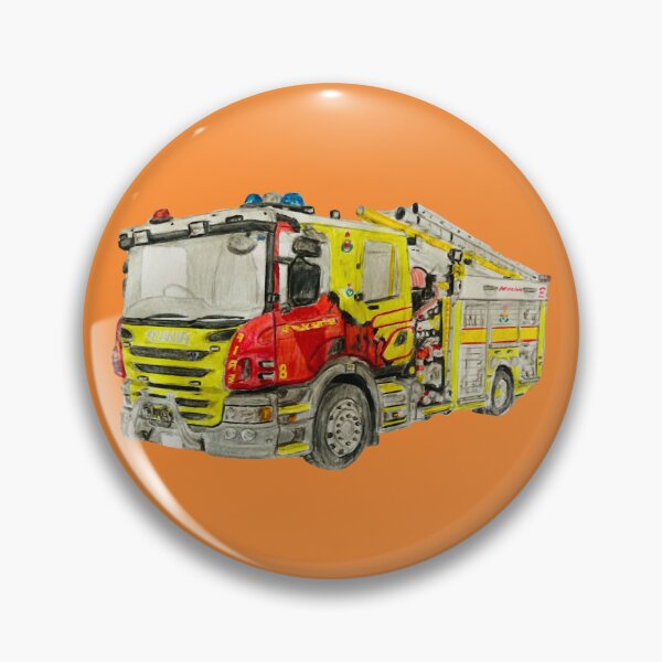 Item preview, Australian Capitol Territory Fire truck cut out design designed and sold by Truck drawing art.