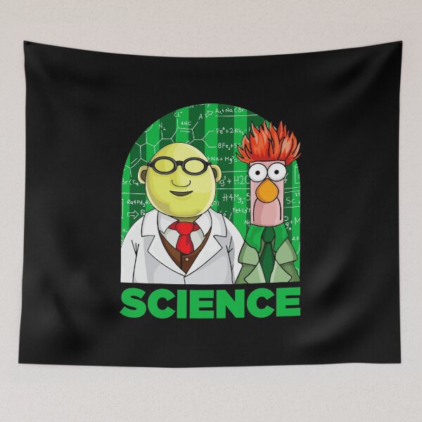 Item preview, Muppets Science Duo Bunsen and Beaker Green Lab Background designed and sold by AWNR12345.