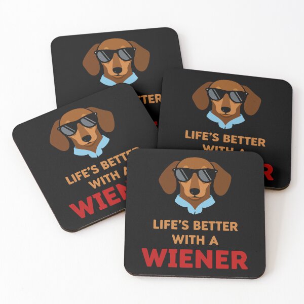 Item preview, Life’s Better With a Wiener | Funny Dachshund Quote | Playful Dog Design designed and sold by pick-o-print.