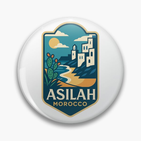 Item preview, Asilah Morocco Seaside Medina with Sunset and Cactus Coast designed and sold by Aryabek.