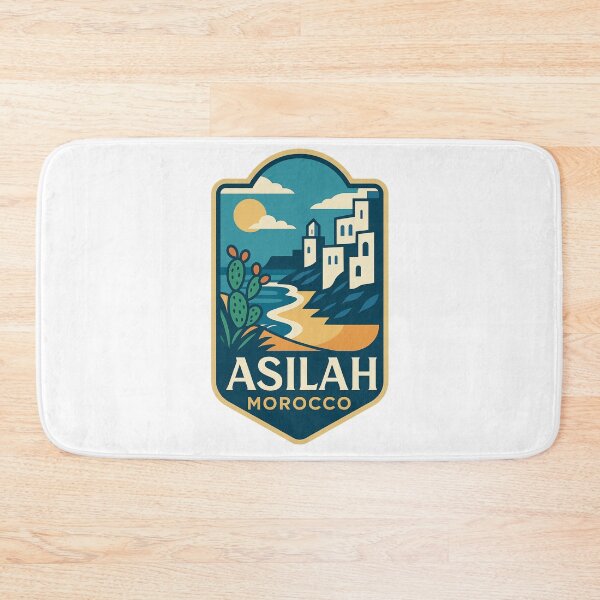 Item preview, Asilah Morocco Seaside Medina with Sunset and Cactus Coast designed and sold by Aryabek.