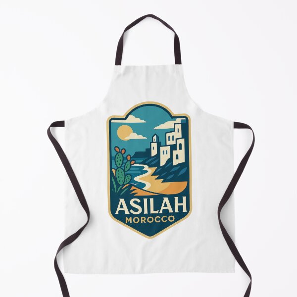 Item preview, Asilah Morocco Seaside Medina with Sunset and Cactus Coast designed and sold by Aryabek.