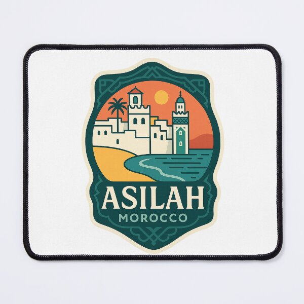 Item preview,  Asilah Morocco Historic Medina with Fortified Walls and Tower designed and sold by Aryabek.