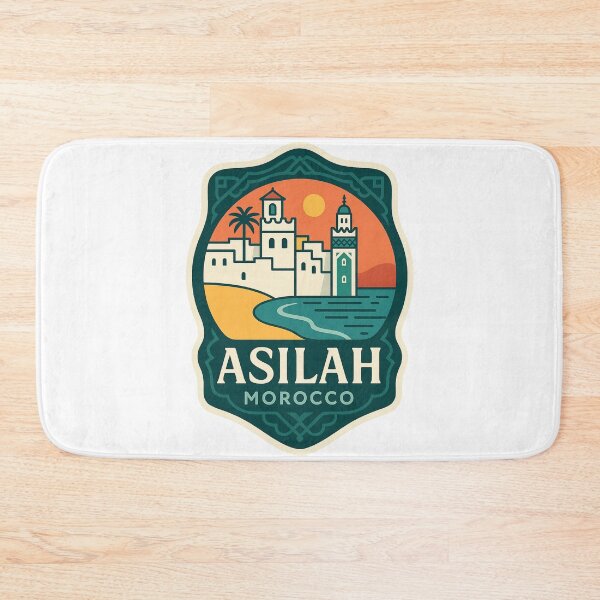 Item preview,  Asilah Morocco Historic Medina with Fortified Walls and Tower designed and sold by Aryabek.