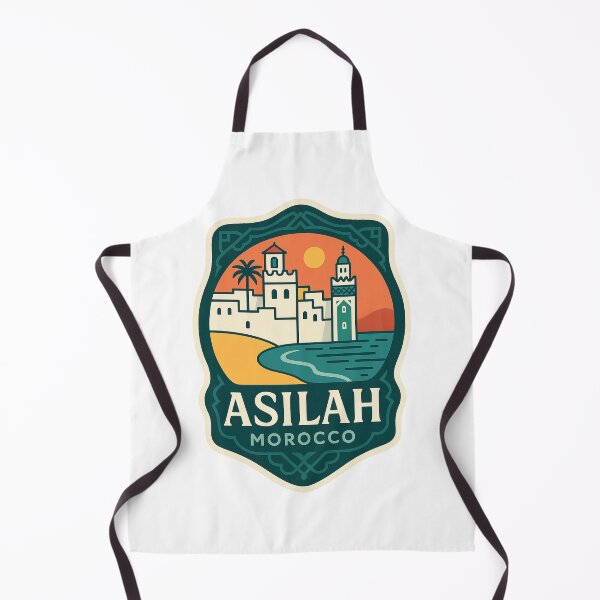Item preview, Asilah Morocco Historic Medina with Fortified Walls and Tower designed and sold by Aryabek.