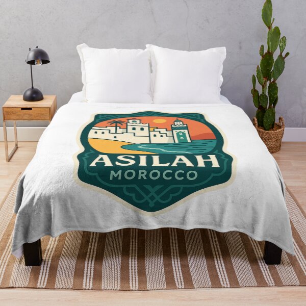 Item preview,  Asilah Morocco Historic Medina with Fortified Walls and Tower designed and sold by Aryabek.
