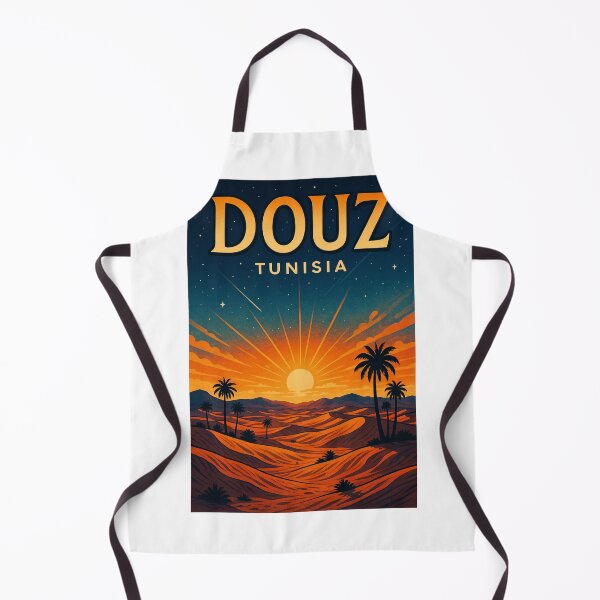 Item preview, Douz Tunisia Sahara Desert Sunset with Palm Trees and Dunes designed and sold by Aryabek.