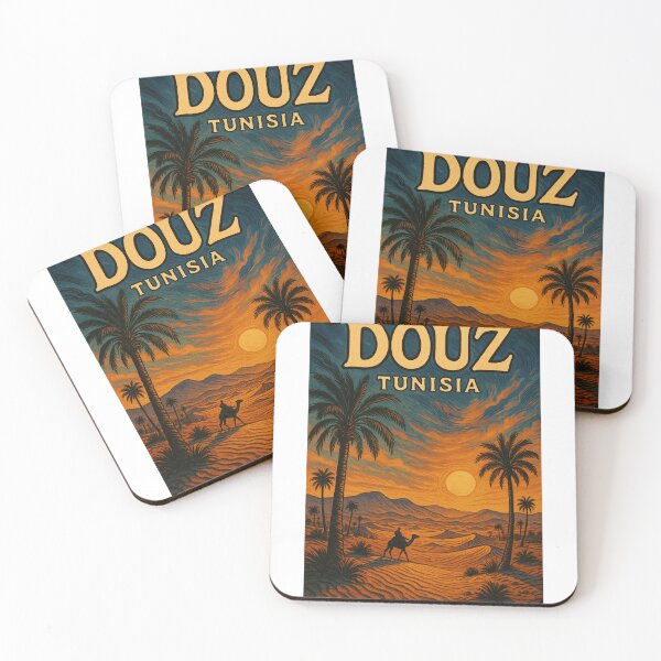 Item preview,  Douz Tunisia Camel Rider in Sahara with Desert Palms designed and sold by Aryabek.