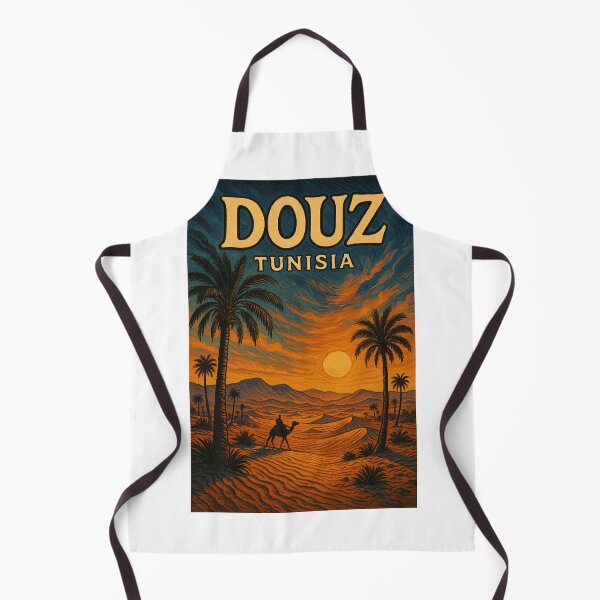 Item preview,  Douz Tunisia Camel Rider in Sahara with Desert Palms designed and sold by Aryabek.