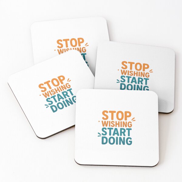 Item preview, Stop Wishing Start Doing designed and sold by Fitnessandyoga.