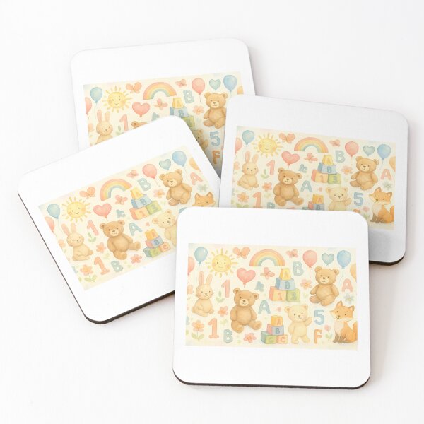 Item preview, Pattern for children wallpaper with bears and toys designed and sold by MachkaMaria.