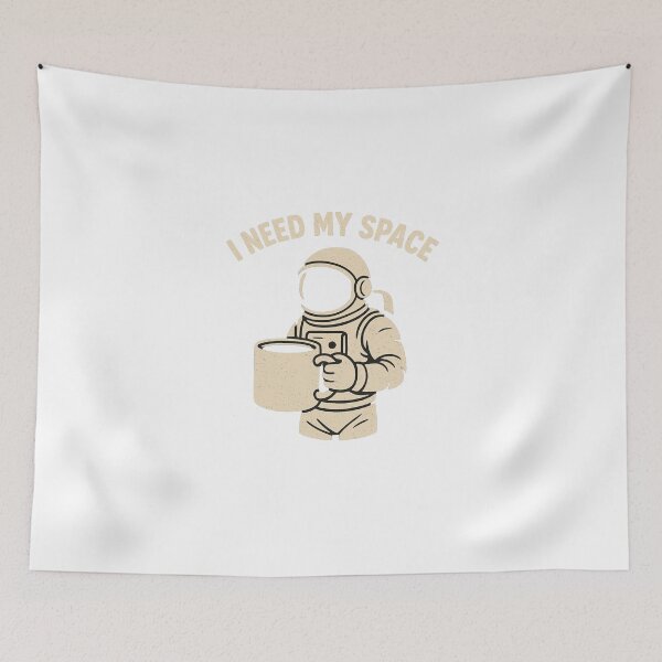 Item preview, I Need My Space Astronaut Coffee Design | Funny Space Lover Retro T-Shirt designed and sold by ✨ Daily Vibe Studio ✨.