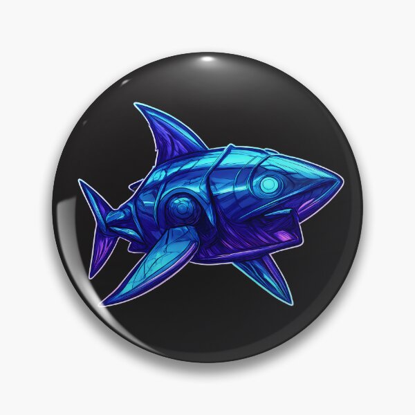Item preview, Cyberpunk Neon Shark designed and sold by kyokugen.