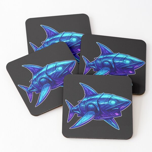 Item preview, Cyberpunk Neon Shark designed and sold by kyokugen.