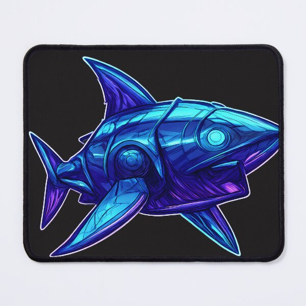 Item preview, Cyberpunk Neon Shark designed and sold by kyokugen.
