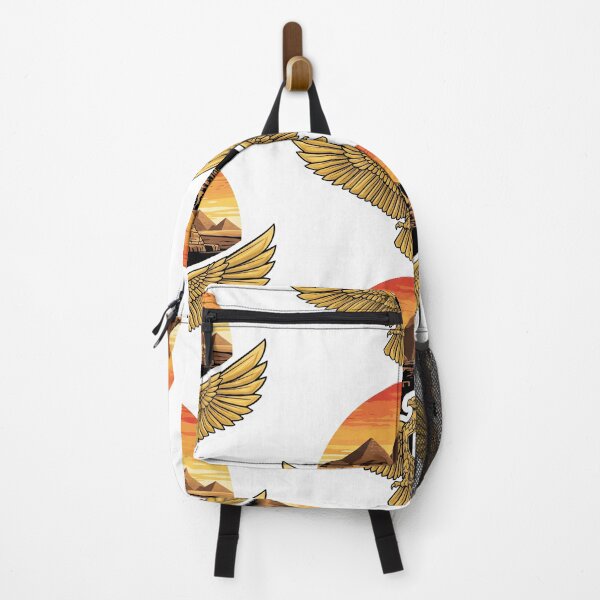 Item preview, Egyptian Eagle with Pyramids Sunset – Heritage Emblem designed and sold by MotivAura.
