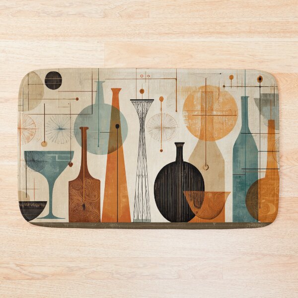 Item preview, 127 Geometric Harmony of Bottles and Vessels designed and sold by nikoart001.