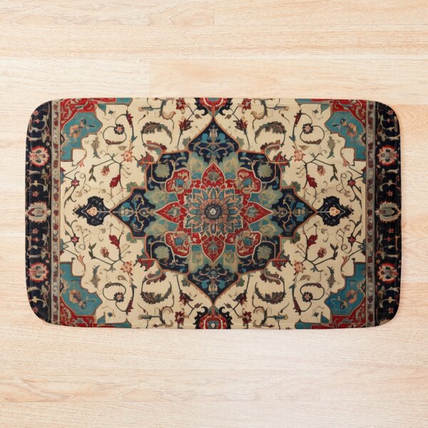 Item preview, Antique Persian Limited Rug Symmetry Pattern designed and sold by GrinGalore.