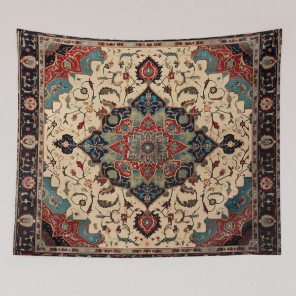 Item preview, Antique Persian Limited Rug Symmetry Pattern designed and sold by GrinGalore.